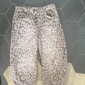 We The Free Animal Print Jeans - Brown and Black